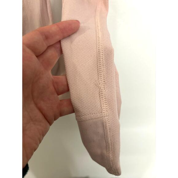 Athleta Top Womens Small Momentum Seamless Long Sleeve Thumbholes Pink Shirt - Picture 8 of 8